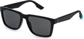 Police Splr 49M Z42P Zonnebril - Heren - Zonnebrillen - Zwart - 57 MM - Nylon - Accessoires