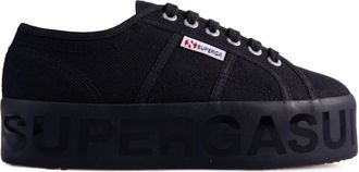 Superga W 2790 Shiny Printed Platform - Dames - Sneakers - Zwart - 36 EU - Schoenen