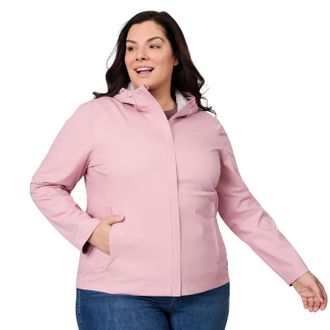 Free Country Womens Plus Size X2O Packable Rain Jacket