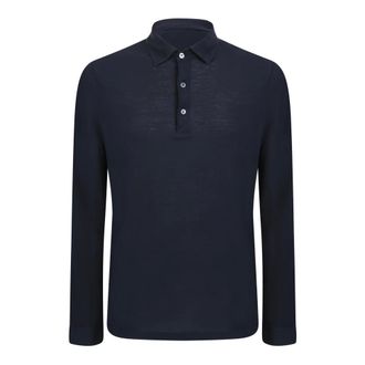 Dell'Oglio Polo Shirts, male, Blue, Size: 3XL Blue Polo Shirt Classic Design