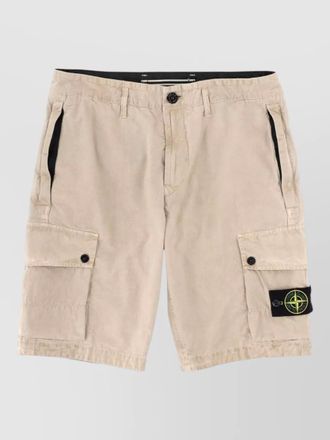 Stone Island cotton cargo shorts