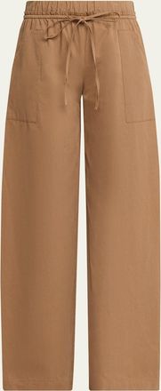 Vince Mid-Rise Cotton Drawstring Pants