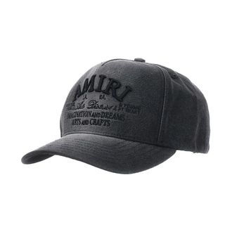 Amiri Logo Katoenen Baseballpet - Heren - Petten - Zwart - ONE Size - Katoen - Accessoires