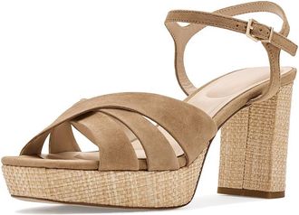 Pelle Moda Petina Womens Dress Sandals Fawn : 7.5 M, Suede