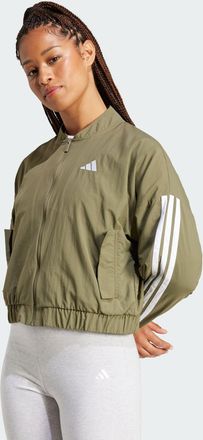 adidas Womens adidas Essentials 3-Stripes Lifestyle Woven Bomber Jacket