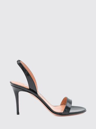 Aquazzura Sandali slingback So Nude in vernice con tacco alto a stiletto