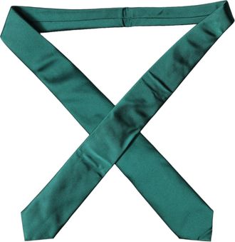 Dolce & Gabbana Silk Adjustable Tied Necktie - Green