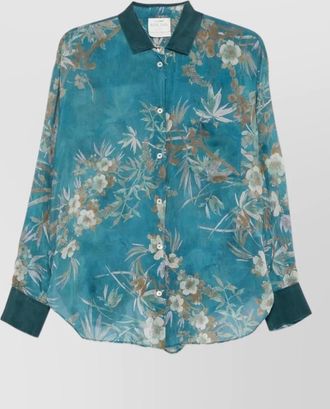 Forte_Forte silk floral print shirt
