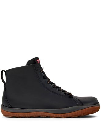 Camper Peu Pista sneakers - men - Leather/Polyamide/Leather/Polyethylene vinyl acetate (PEVA)/Rubber - 41 - Black