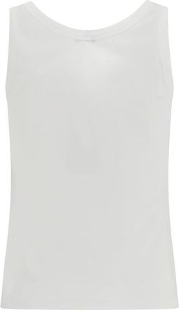 Versace Womens White Cotton Tank Tops