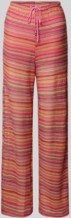Only Weite Hose mit Strickmuster Modell SANDY in Pink, Gr&ouml;&szlig;e XL