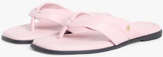 Tommy Hilfiger Womens Leather Flip-Flop - Foggy Pink - US 6.5 / EU 37