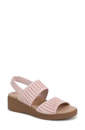 Life Stride Festive Slingback Platform Wedge Sandal - Wide Width Available in Pink at Nordstrom Rack, Size 8.5