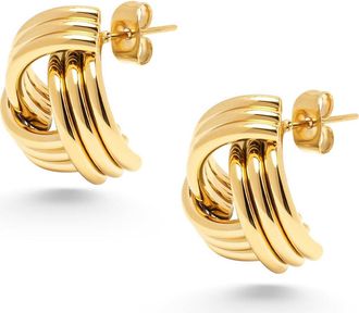 Nialaya Gold Knot Stud Earrings at Nordstrom