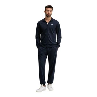Emporio Armani Trainingsset - Heren - Sport - Blauw - Maat: S Katoen