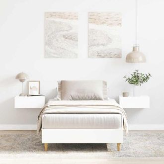 vidaXL Giroletto senza Materasso Bianco 90x200 cm in Legno Multistrato vidaXL