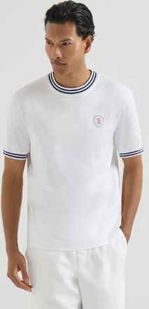 Brunello Cucinelli Jersey T-shirt in White at Nordstrom, Size Xx-Large Eu