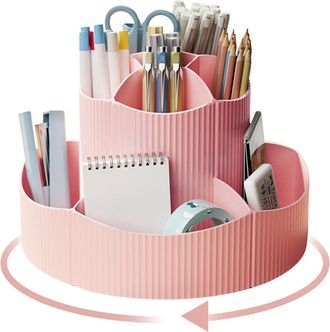 OEM Portal&aacute;pices Giratorio, Organizador De Escritorio, 11 Compartimentos, Gran Capacidad Mejorada, Rotaci&oacute;n De 360&deg;, Puede Contener L&aacute;pices, Marcadores Y 