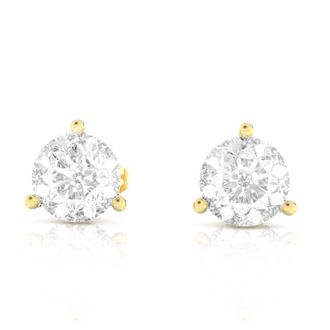 Vir Jewels 4 cttw Lab Grown Diamond Stud Earrings in 14K Gold With Push Backs For Women
