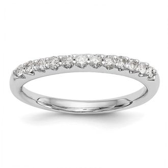 Diamond2Deal 14k Gold Lab Grown Diamond Wedding Band Ring 0.26Ct Clarity- VS Color- G-H