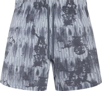 Amiri tie-dye pattern swim shorts - men - Elastane/Polyester - XXXL - Grey