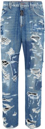 Philipp Plein Denim Korte Broek
