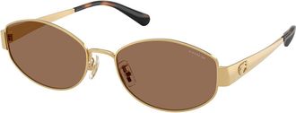 Coach HC7192D CDP44 Asian Fit 944113 Womens Sunglasses Gold Size 57