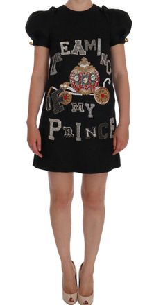 Dolce & Gabbana Versierde Mini-jurk Gejuweld Koets