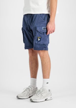 Alpha Industries Shorts ALPHA INDUSTRIES Crew Short Patch, Herren, Gr. 28, Normalgr&ouml;ssen, blau (new navy), Obermaterial: 98% Baumwolle, 2% Elastan; Futter: 100% Baumwo