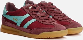 Gola Womens Gola Tornado Womens Wine/Sea Mist Trainers - Red - Size: 4