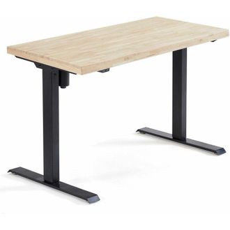 Home Heavenly Home Heavenly- Escritorio Motorizado Elevable Elevate, De Los 76 Cm Hasta Los 126 Cm De Altura. Medida: 140x70 Cm Color: Roble Nordish - Negro