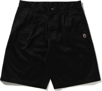 A Bathing Ape One Point Wide Fit Chino Shorts Black 1I30-153-021-BLK