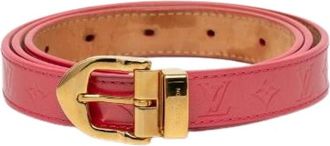 Louis Vuitton Pre-owned Monogram Vernis Leren Riem - Dames - Vintage Accessoires - Roze - ONE Size - Leer - Vintage