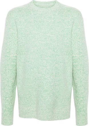 Jil Sander marl-knit wool blend jumper - men - Wool/Viscose - 46 - Green