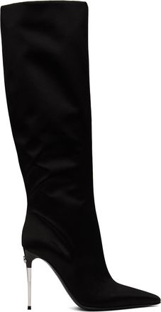 ブーツその他 DOLCE & GABBANA STRETCH JERSEY OVER-THE-KNEE BOOTS Stretch jersey thigh-high boots in Black for Women