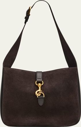 Nili Lotan Anita Suede & Leather Shoulder Bag