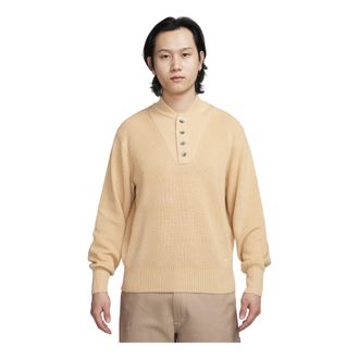 Nike Long-Sleeve Military Henley Sweater Beige FN3119-252