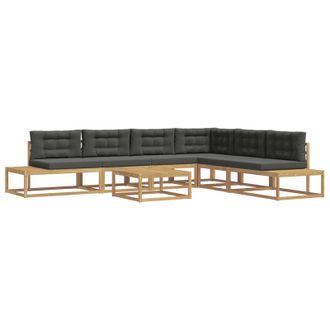 vidaXL Conjunto De Sof&aacute;s De Exterior Blanco 79 X 79 X 37 Cm Poli&eacute;ster Vidaxl