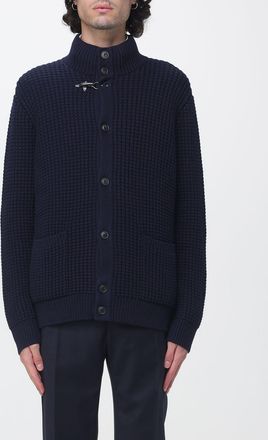 Fay Wool Turtleneck Cardigan with Toggle Fastening and Patch Pockets
