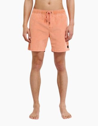 Rvca Mens RVCA Mens Escape Elastic Cord II Shorts - Orange - Size: 35/34/32