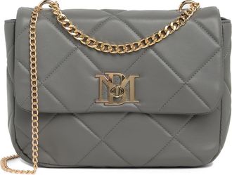 Badgley Mischka Large Quilted Crossbody Bag in Grey at Nordstrom Rack