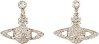 Vivienne Westwood Accessoires, Dames, Grijs, ONE Size, Messing Oorhangers - Grijs Metaal