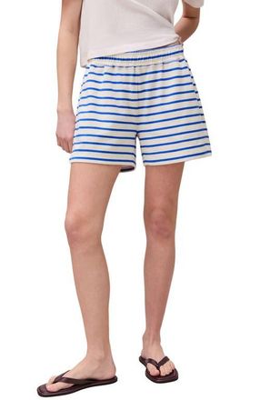 Richer Poorer Inc. The Heavy Pima Sweatshort in Pop Blue Stripe at Nordstrom, Size X-Large