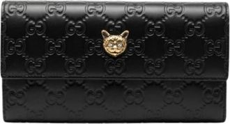 Gucci Pre-owned Wallets, female, Black, Size: ONE SIZE Pre-owned Long wallet (bi-fold) 548055
