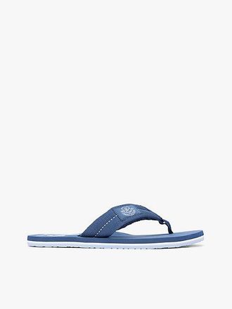 Tommy Hilfiger Crest Patch Webbing Strap Flip-Flops