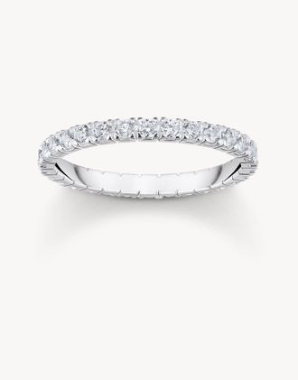 Thomas Sabo Anello tonalit&agrave; argento e bianco