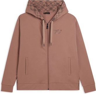 Freddy Felpa con cappuccio foderato fantasia e zip frontale