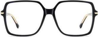 Victoria Beckham 57mm Square Optical Glasses in Black at Nordstrom