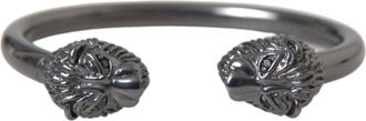 Nialaya Rhodium Lion Bangle Bracelet Womens Women