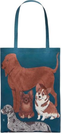 Inou&iuml; Editions Toutou Maxi Shopper - Dames - Shoppers - Blauw - ONE Size - Polyester - Tassen